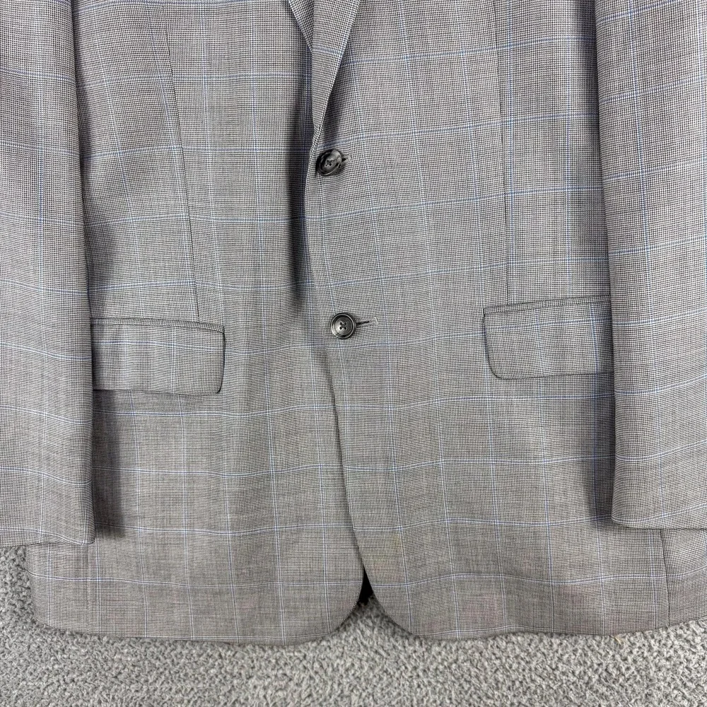 Jos A Bank Blazer Mens 41R Wool Tailored Fit Plaid‎ Check Suit Jacket Classic